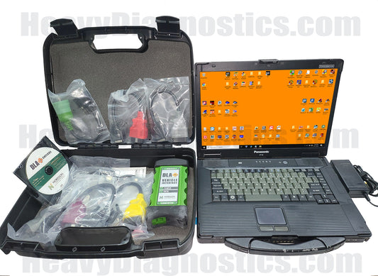 Diesel Diagnostic Toughbook Laptop Scanner Tool - CF-52 | 256 SSD drive | WIN 10 | Genuine Noregon DLA 2.0