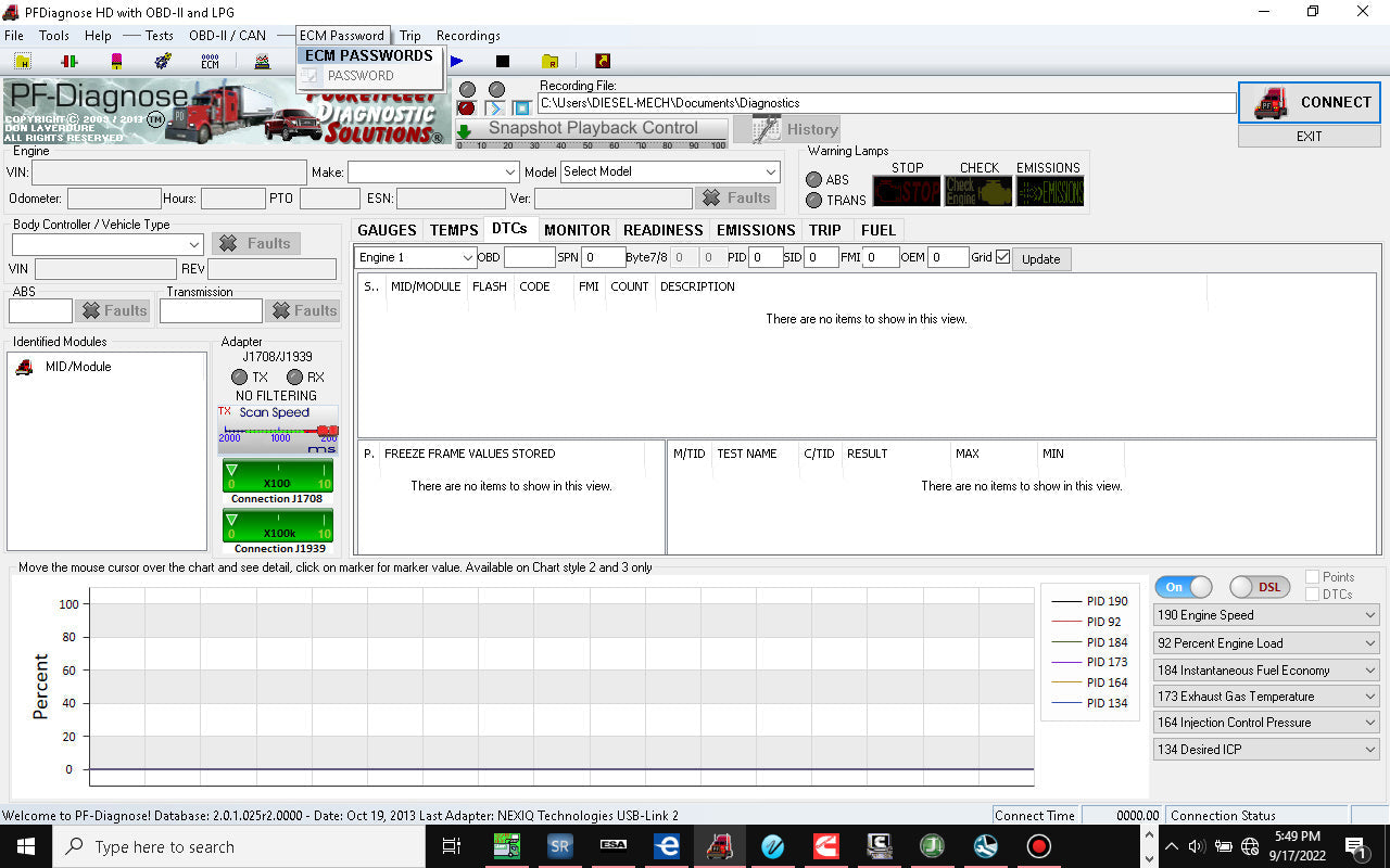 Diesel Diagnostic Laptop Scanner Tool -Lenovo | 256GB SSD | Intel | Genuine Noregon DLA 2.0