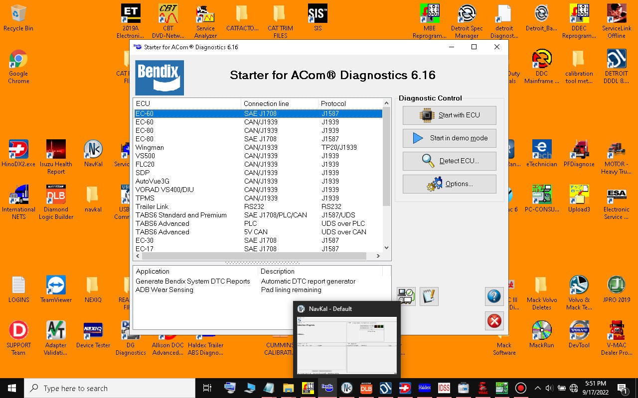 Diesel Diagnostic Toughbook Laptop Scanner Tool - CF-52 | 256GB SSD | Intel | Genuine Nexiq USB Link 2