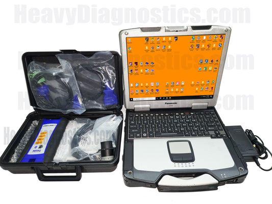 Diesel Diagnostic Toughbook Laptop Scanner Tool - CF-30 | 256 SSD drive | WIN 10 | Genuine Nexiq USB Link 2