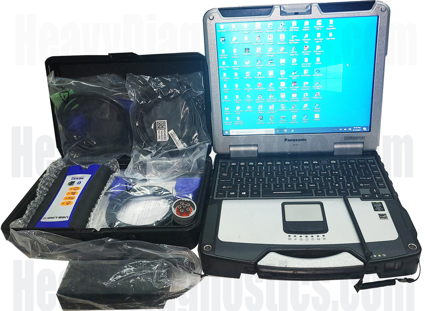 2023 Diesel Diagnostic Toughbook Laptop Scanner Tool - CF-31 i5 | 1TP SSD drive | WIN 10 | Genuine Nexiq USB Link 2