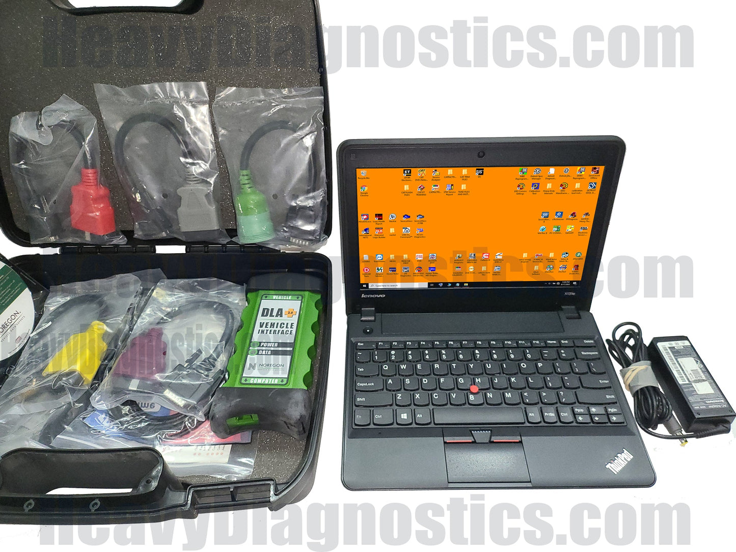 Diesel Diagnostic Laptop Scanner Tool -Lenovo | 256GB SSD | Intel | Genuine Noregon DLA 2.0