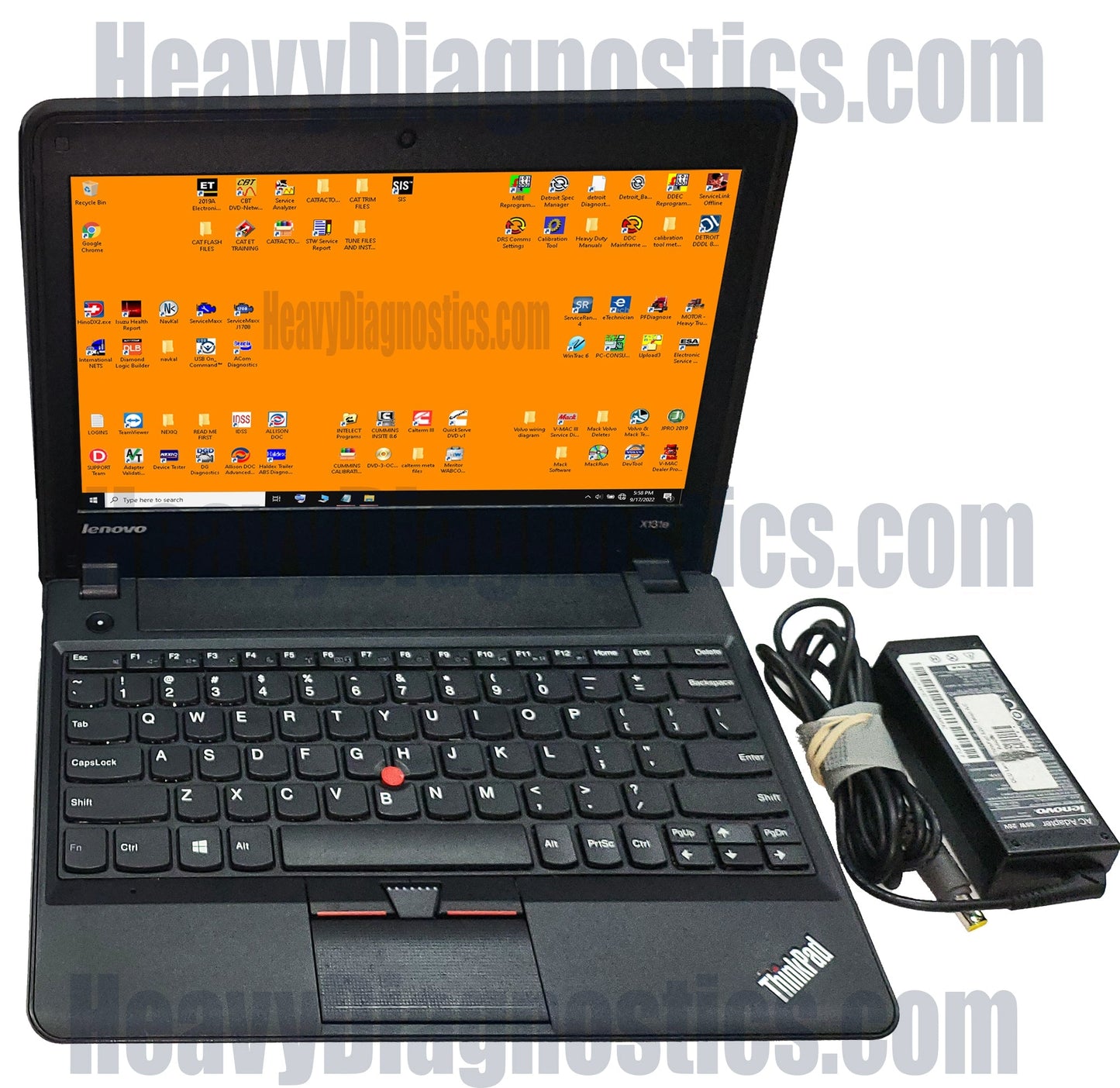 Diesel Diagnostic Laptop Scanner Tool -Lenovo | 256GB SSD | Intel | Genuine Noregon DLA 2.0
